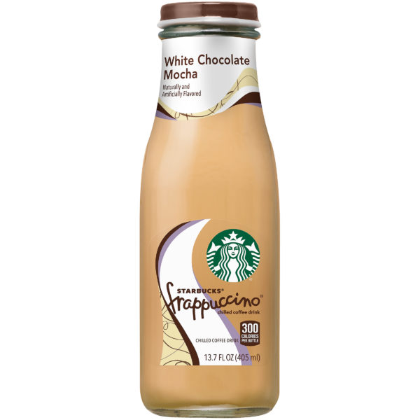 Starbucks White Chocolate Mocha 13.7oz glass bottle